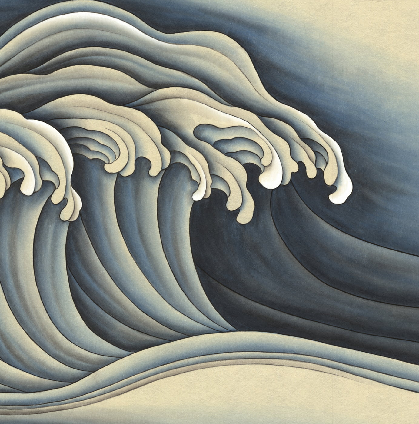 Framed Waves on Vinyl (A)